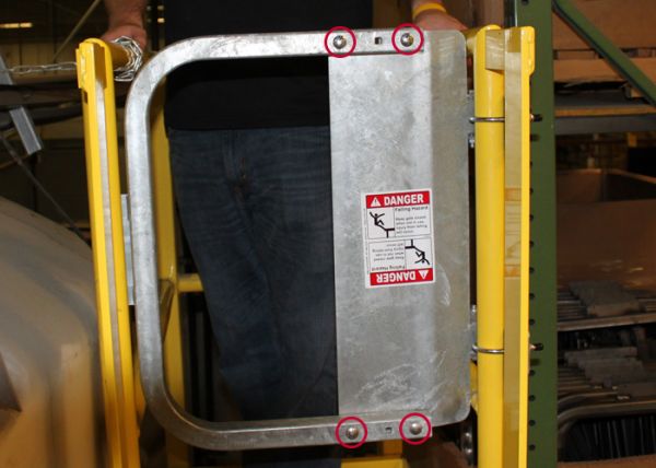 Ladder Safety Gate Install 8